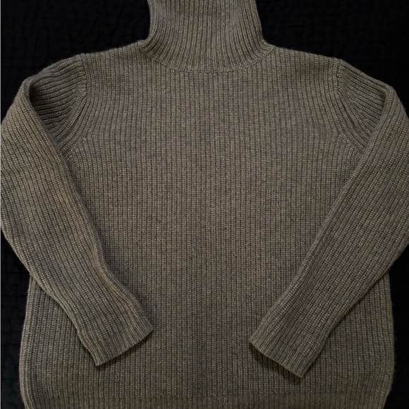 JENNI KAYNE cashmere sweater grey xs turtleneck EUC Retails for $595 - Picture 4 of 7